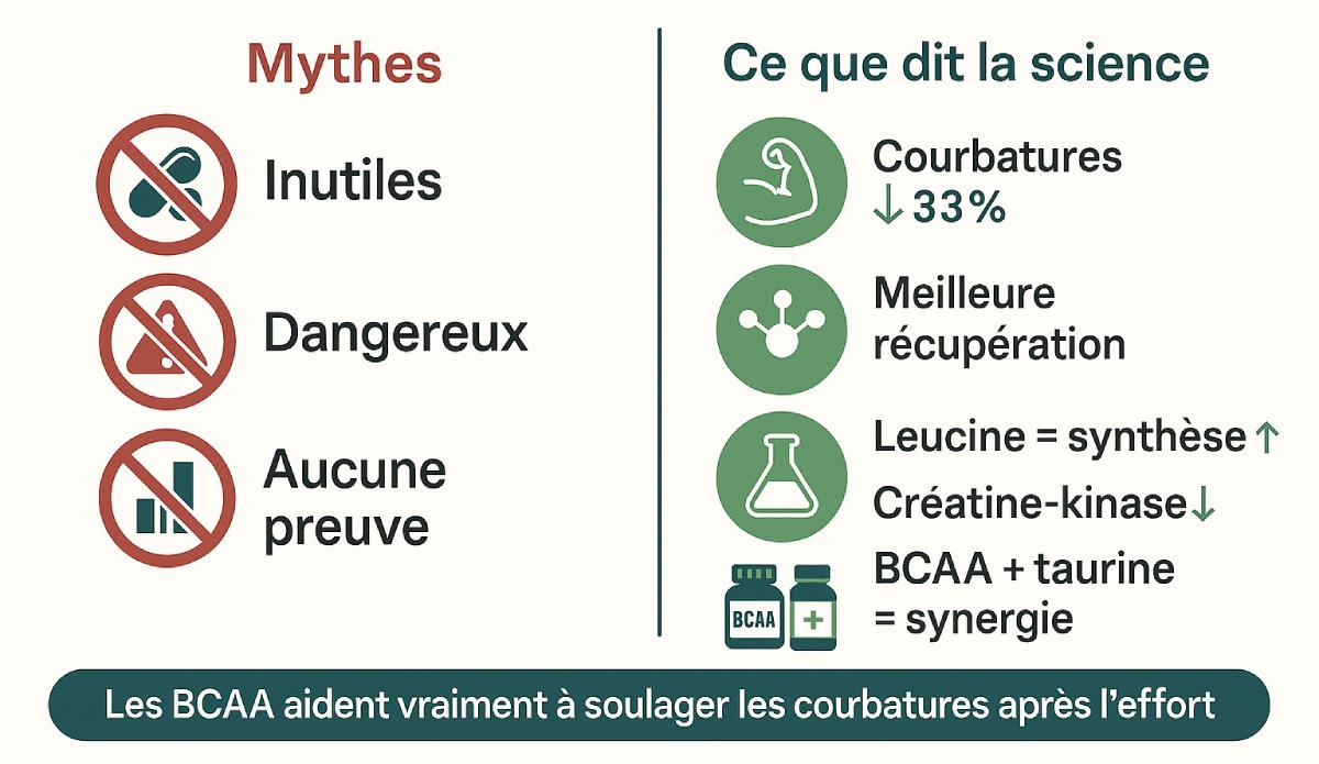 schema bcaa et courbatures